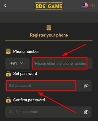 BDG Game Login